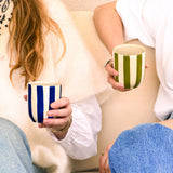 Tasse moyenne | Bleu Linhas