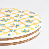 Dessous de plat | Jaune & Vert Azulejos