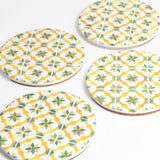 Dessous de plat | Jaune & Vert Azulejos