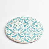 Dessous de plat | Vert d'eau Azulejos