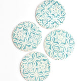 Dessous de plat | Vert d'eau Azulejos