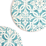 Dessous de plat | Vert d'eau Azulejos