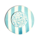 Dessous de plat | Vert d'eau Linhas