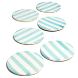 Dessous de plat | Vert d'eau Linhas