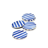 Dessous de verre | Bleu Linhas