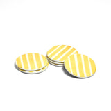 Dessous de verre | Jaune Linhas