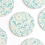 Dessous de verre | Vert d'eau Azulejos