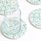 Dessous de verre | Vert d'eau Azulejos