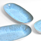 Plat de service L | Bleu água