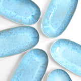 Plat de service M | Bleu água