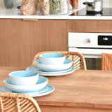 Service pour 2 | Bleu água