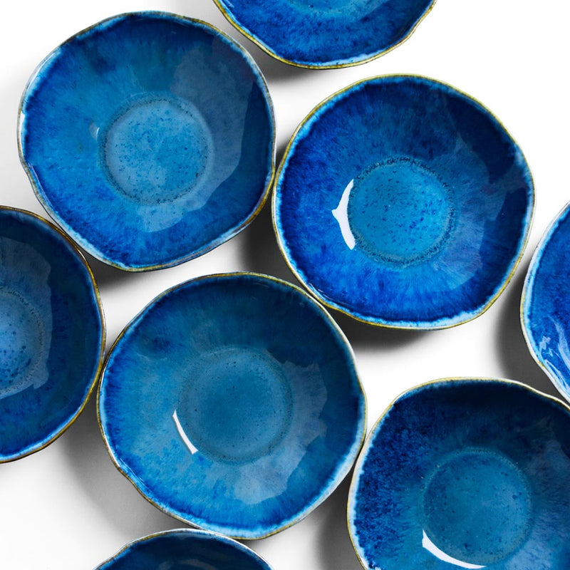 Assiette creuse Onda | Bleu abyssal