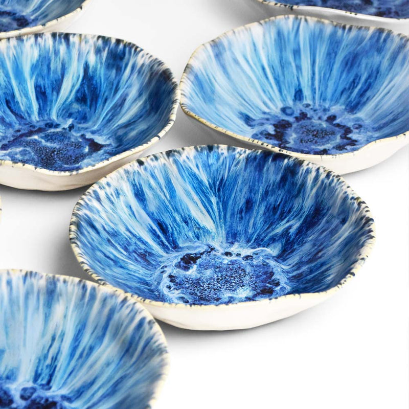 Assiette creuse Onda | Bleu écume