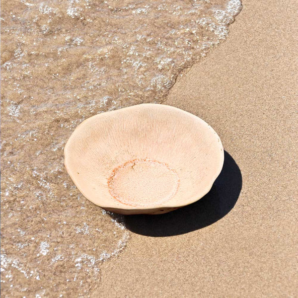 Assiette creuse Onda | Corail doré