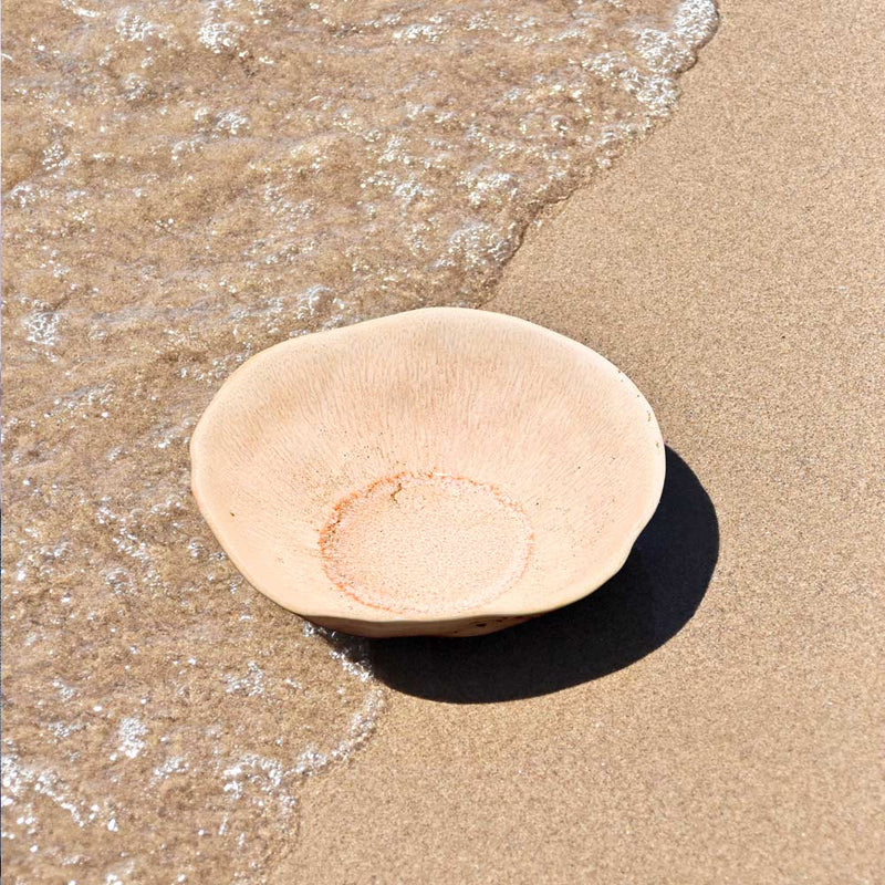 Assiette creuse Onda | Corail doré