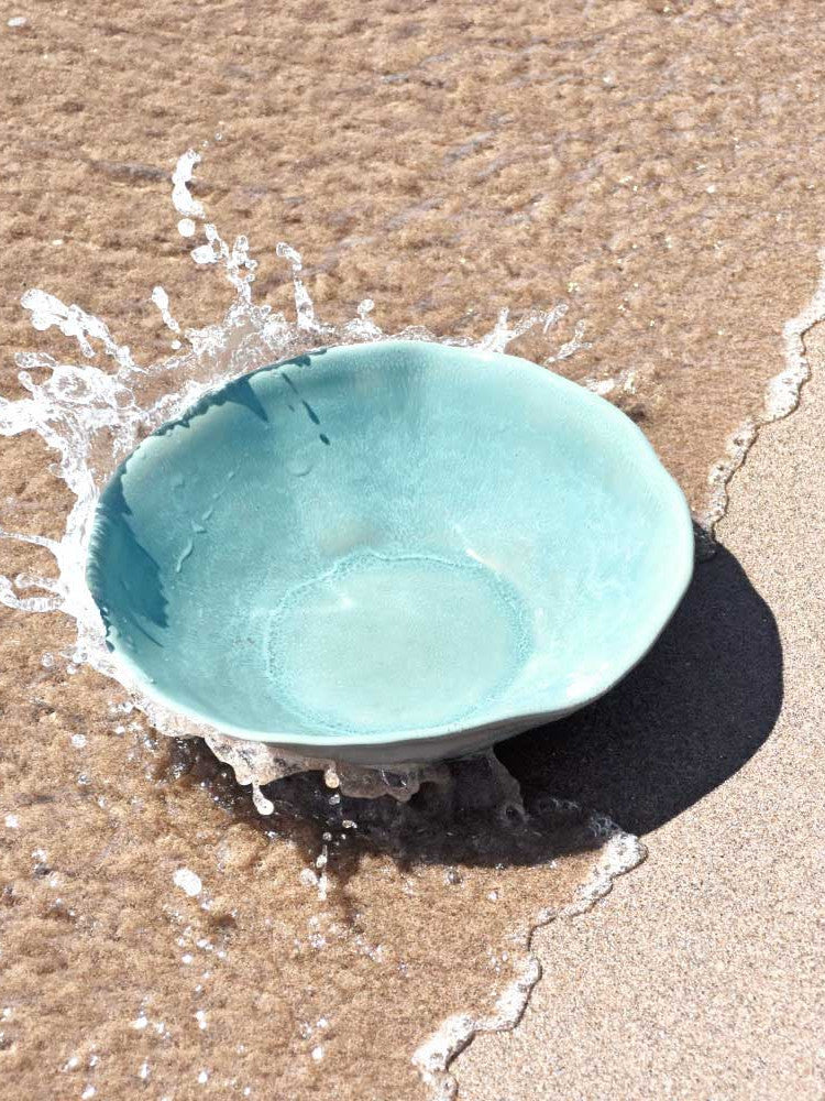 Assiette creuse Onda | Vert d’eau