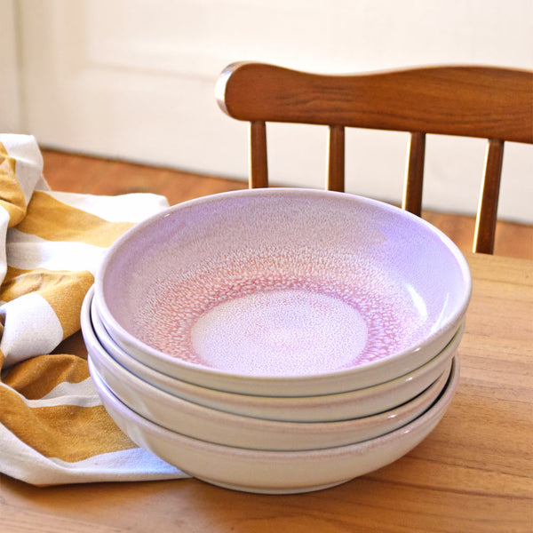 Assiette creuse | Rose minéral