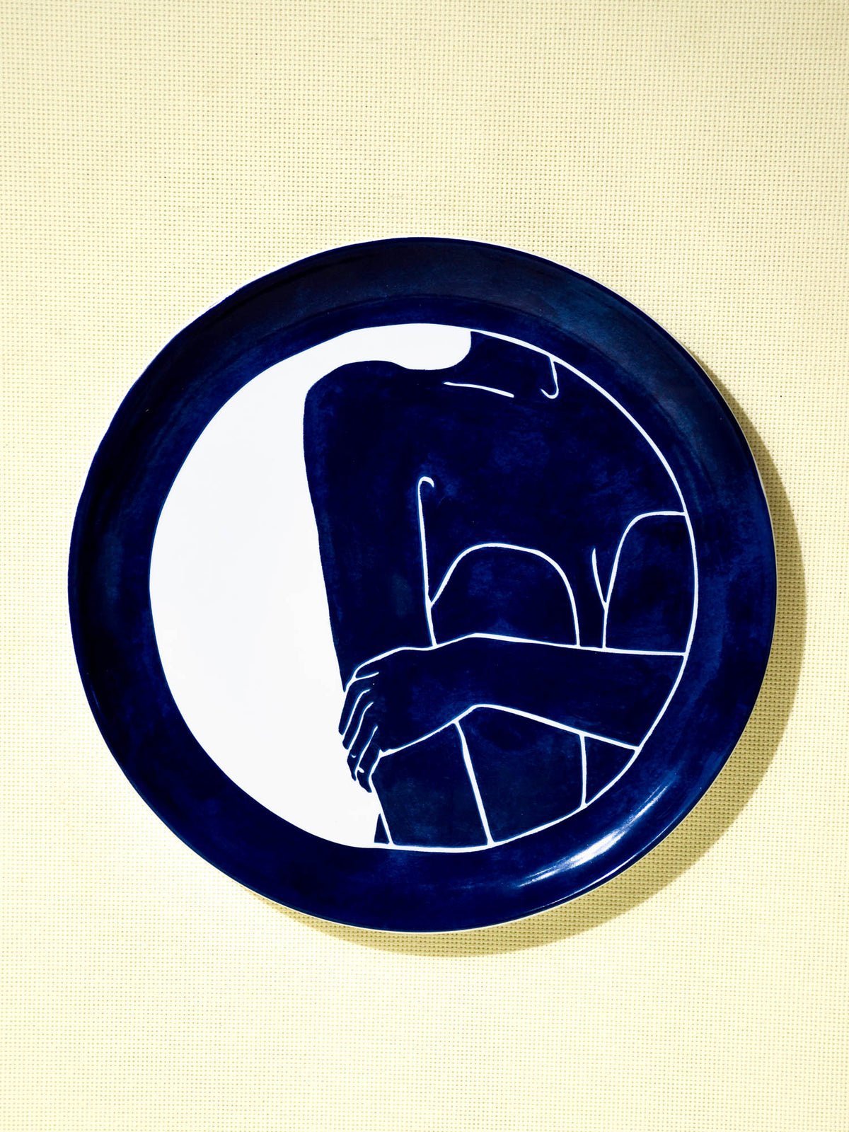 Assiette Nus Bleus L’assise – Céladon x Faustine Badrichani