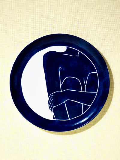 Assiette Nus Bleus L’assise – Céladon x Faustine Badrichani