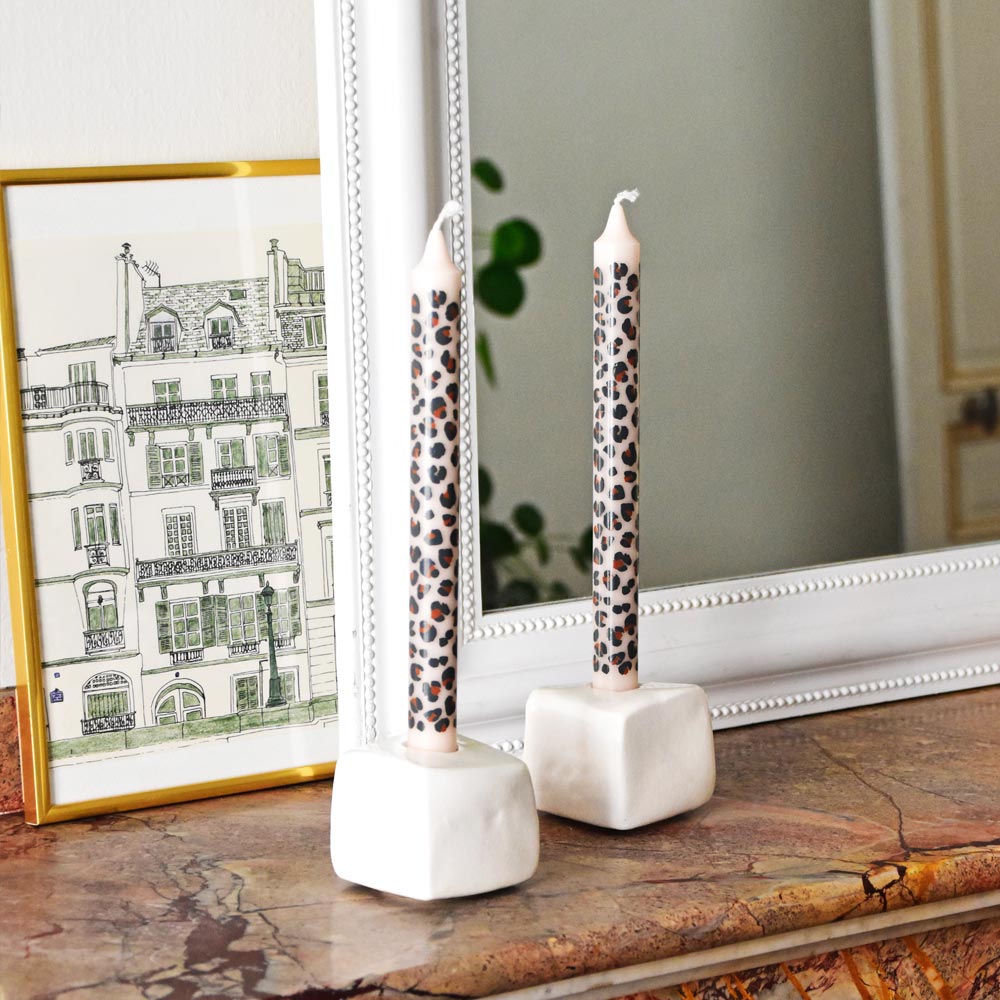 Bougeoirs Sol | Blanc