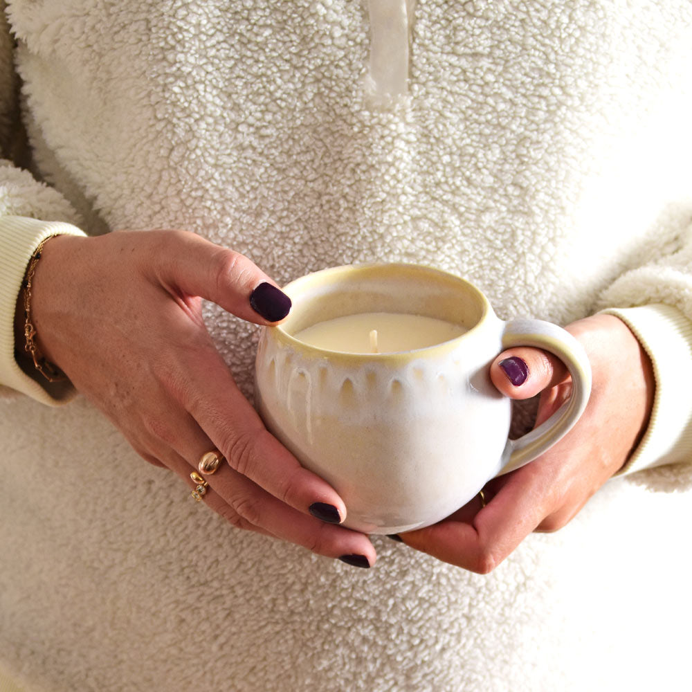 La bougie Mug | Blanc audacieux