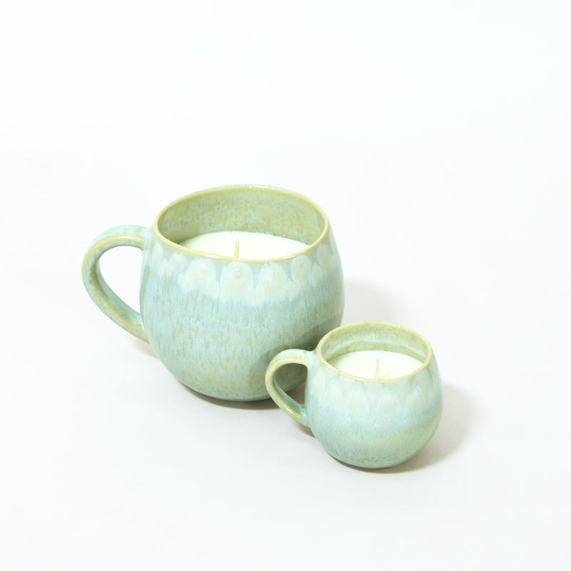 La bougie Mini-mug | Vert audacieux