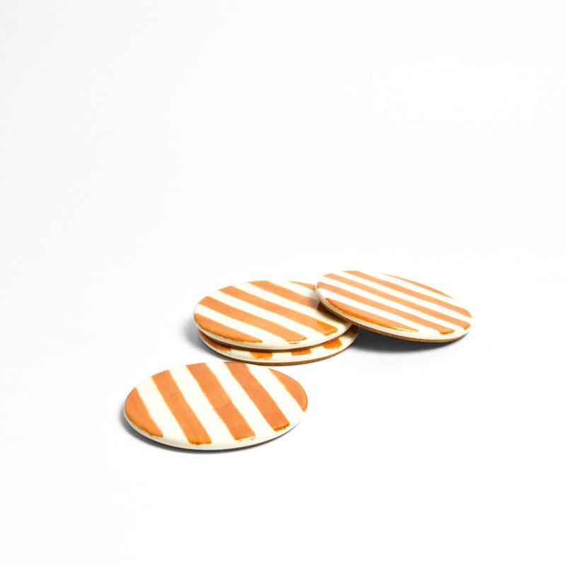 Chitomars Set De 12 Sous-Verres Cuir Double Face - Sous-Verres Ronds Antidérapants Résistants Chaleur - Gris Crème Élégant Pour Table Maison Bureau Fêtes