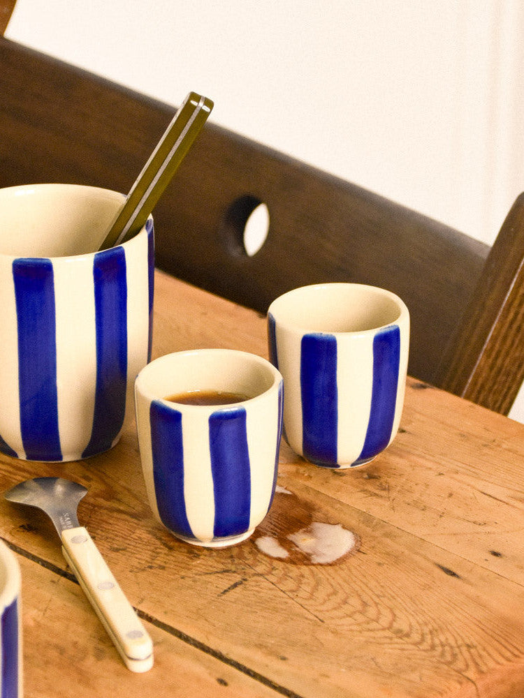 Set de 2 tasses expresso | Bleu Linhas