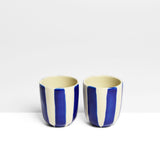 Set de 2 tasses expresso | Bleu Linhas