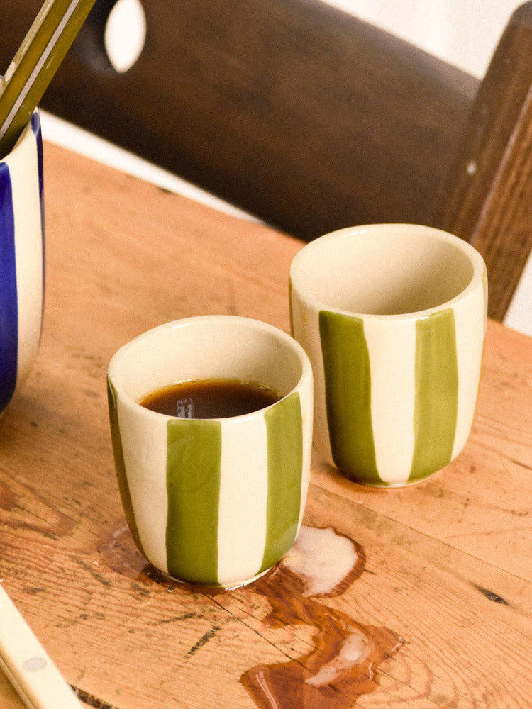 Set de 2 tasses expresso | Vert Linhas