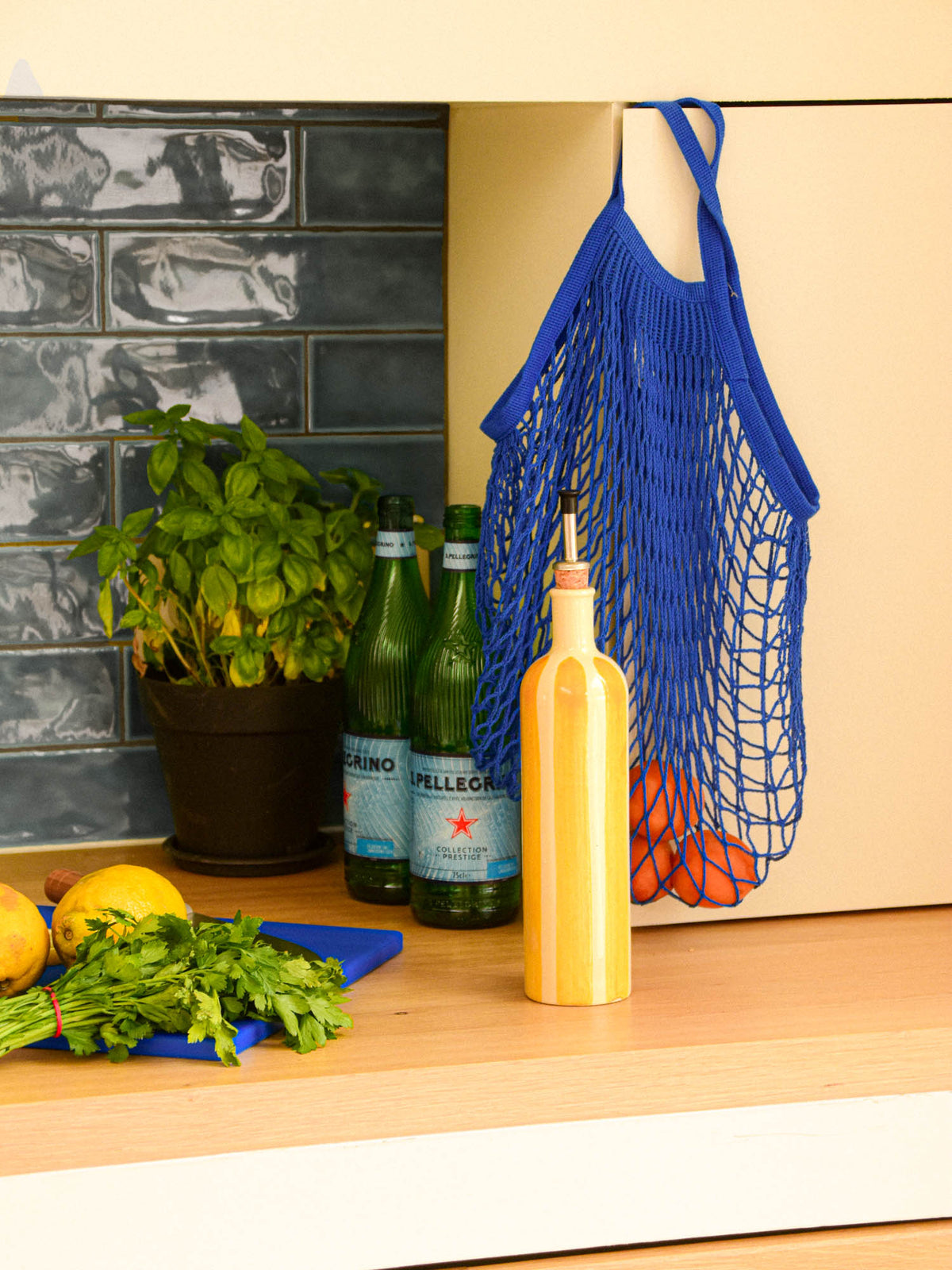 Bouteille d’huile | Jaune Linhas