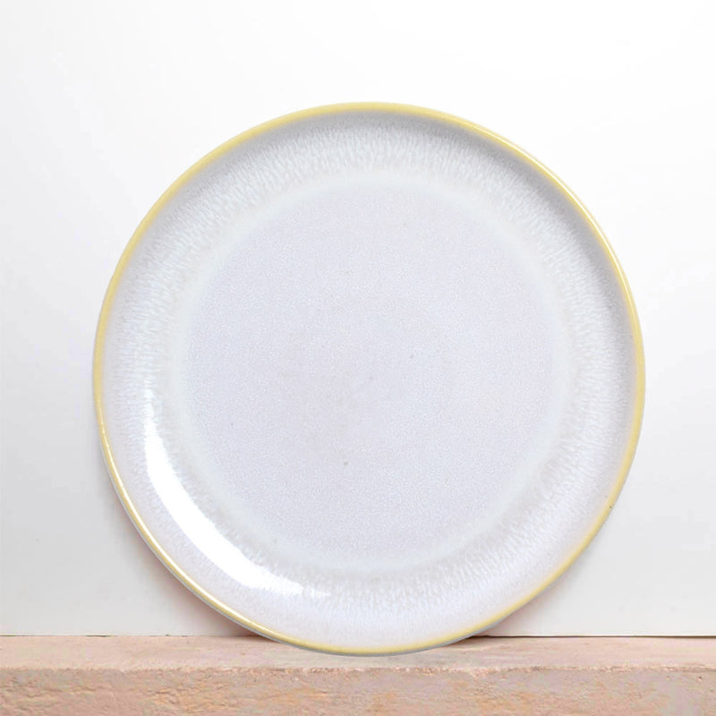 Grande assiette | Blanc nacré