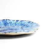 Grande assiette Onda | Bleu écume