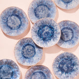 Grande assiette Onda | Cobalt écume