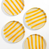 Grande assiette | Jaune Linhas