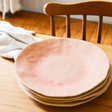 Grande assiette Onda | Corail doré