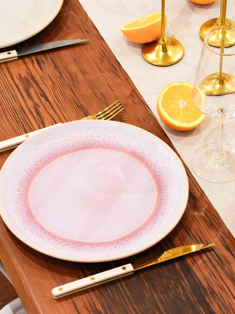 Grande assiette | Rose minéral