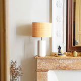 Lampe Luzia | Blanc & Raphia