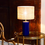 Lampe Luzia | Indigo & Raphia
