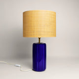 Lampe Luzia | Indigo & Raphia