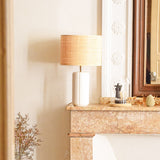 Lampe Luzia | Blanc & Raphia