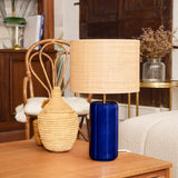 Lampe Luzia | Indigo & Raphia