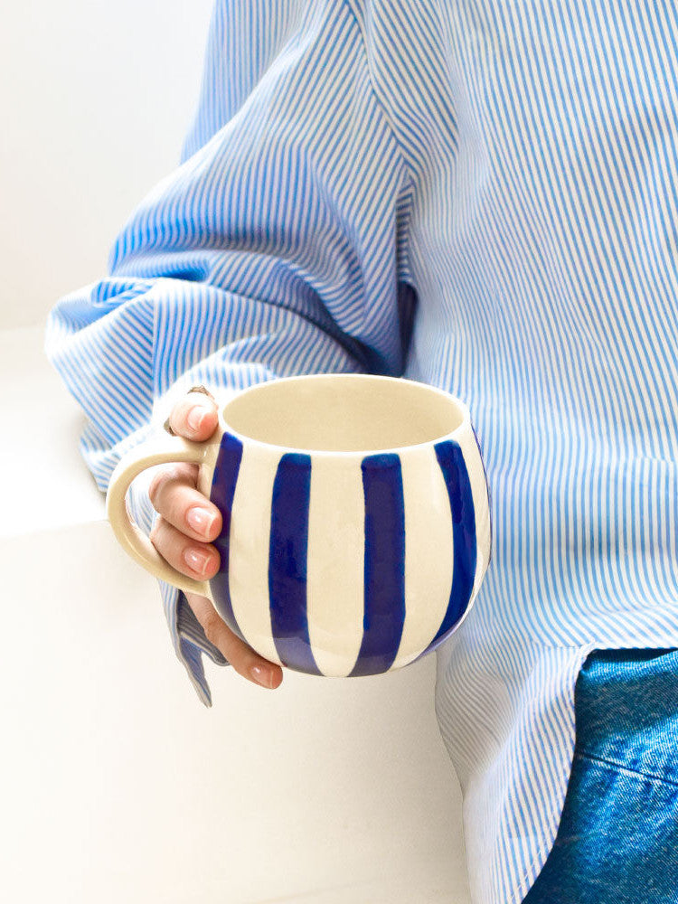 Grand Mug | Bleu Linhas