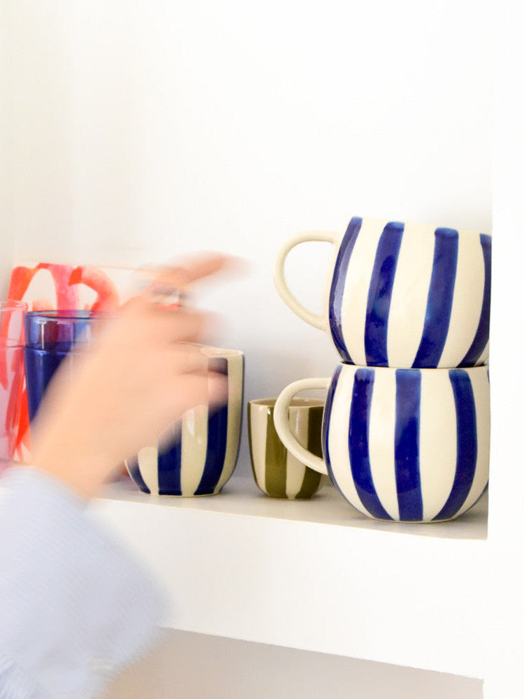 Grand Mug | Bleu Linhas