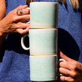 Grand mug droit | Vert minéral