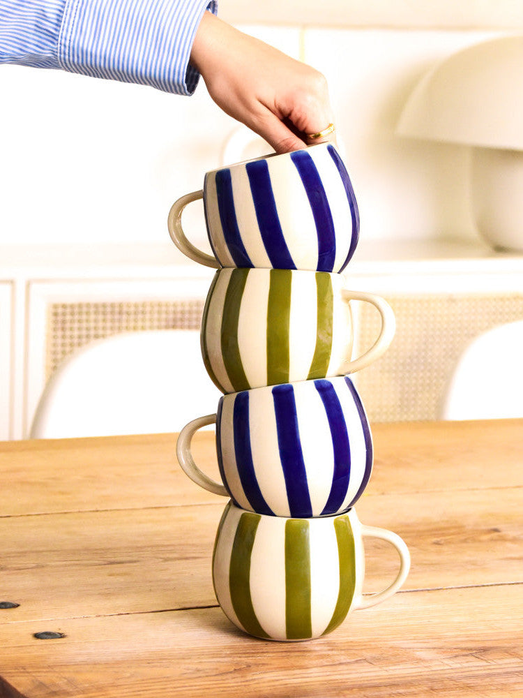 Grand Mug | Bleu Linhas