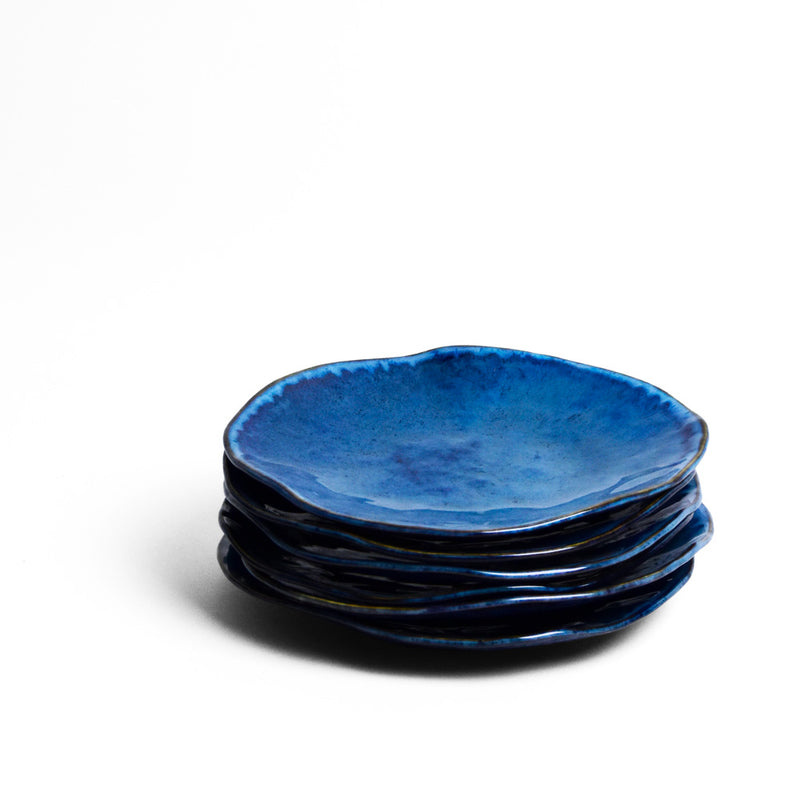 Petite assiette Onda | Bleu abyssal