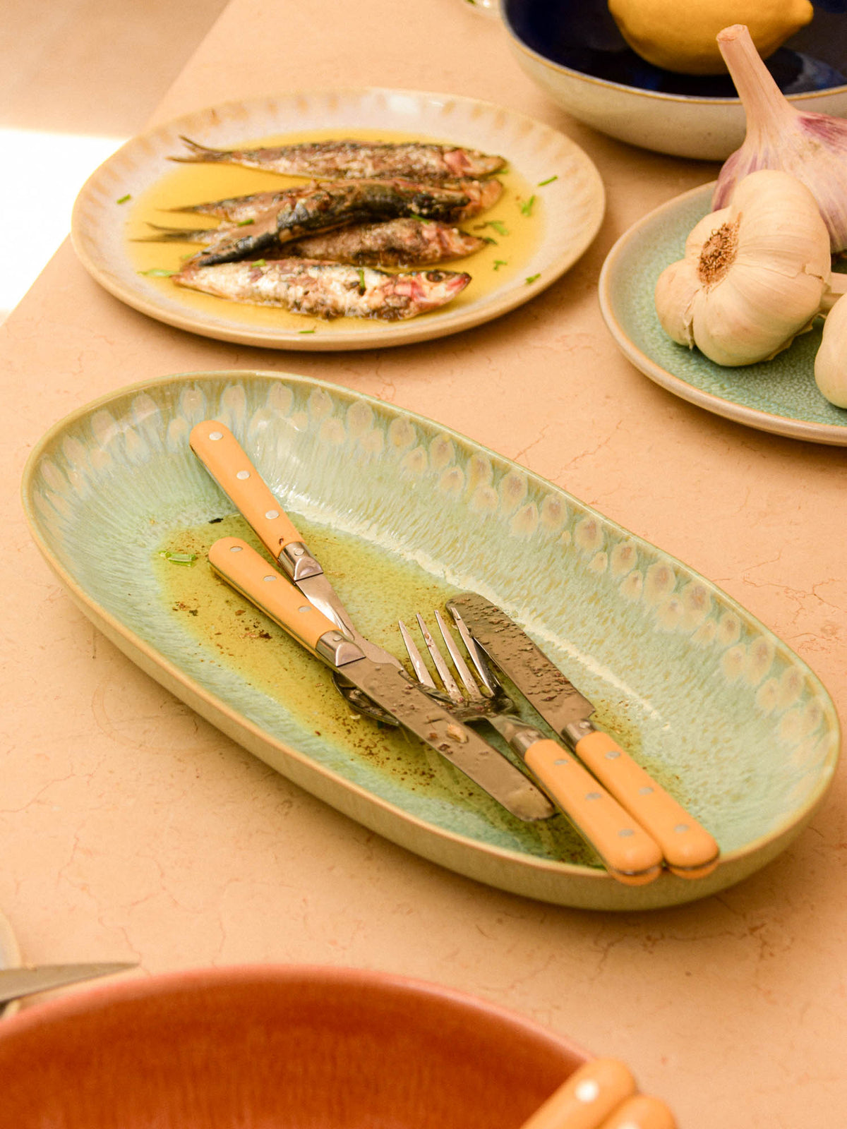 Plat de service L | Vert audacieux