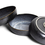 Plat de service rond | Noir écume