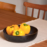 Plat de service rond | Noir écume